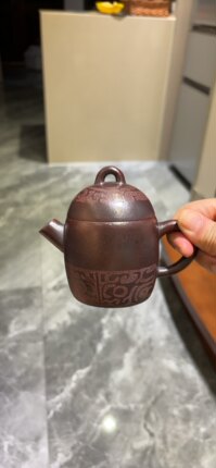库存福利铁砂泥粗砂紫泥双层盖炮嘴秦权