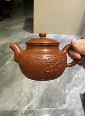 紫砂壶福利朱泥梨皮粗砂大蕴德钟330c c