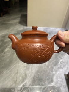 紫砂壶福利朱泥梨皮粗砂大蕴德钟330c c