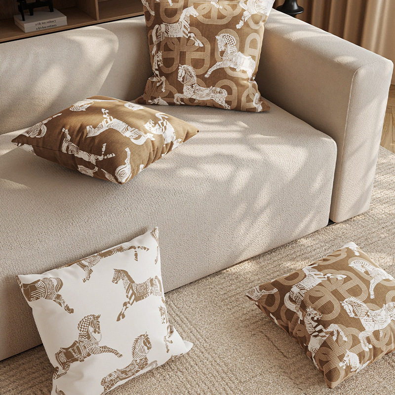 中古轻奢复古抱枕套法式奶油色高级客厅沙发靠垫卧室床上靠枕,居家布艺,抱枕被,淘宝优惠券,粉丝福利购,淘宝优惠卷