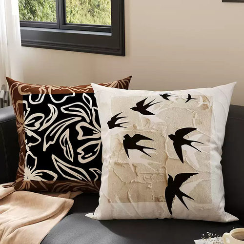 法式高级感抱枕轻奢靠枕腰靠布艺床上客厅沙发抱枕套靠垫靠背含芯