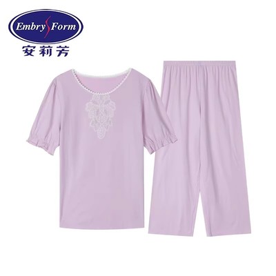 【爽肤衣】安莉芳女士家居服套装夏季清凉抗菌可外穿睡衣ELW0570
