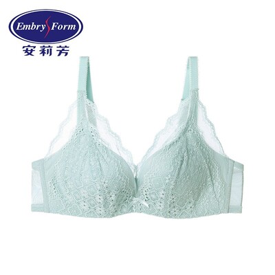 安莉芳女士蕾丝收副乳无钢圈文胸