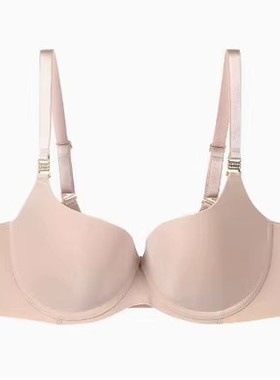 安莉芳薄款无痕光面大胸文胸女士U比防下垂大码内衣EB00475