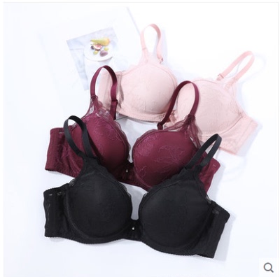 安莉芳蕾丝软钢圈聚拢内衣