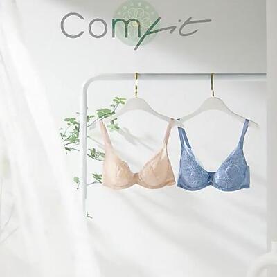 comfit单层蕾丝大码夏季薄款内衣
