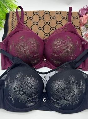 安莉芳旗下Comfit大码女士红色内衣厚薄可选大胸全罩杯文胸CB0106