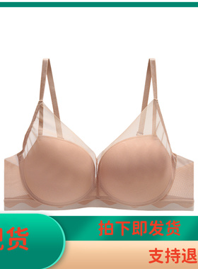 安莉芳商场同款薄荷曼波无痕网纱内女士小胸聚拢性感文胸EB00803