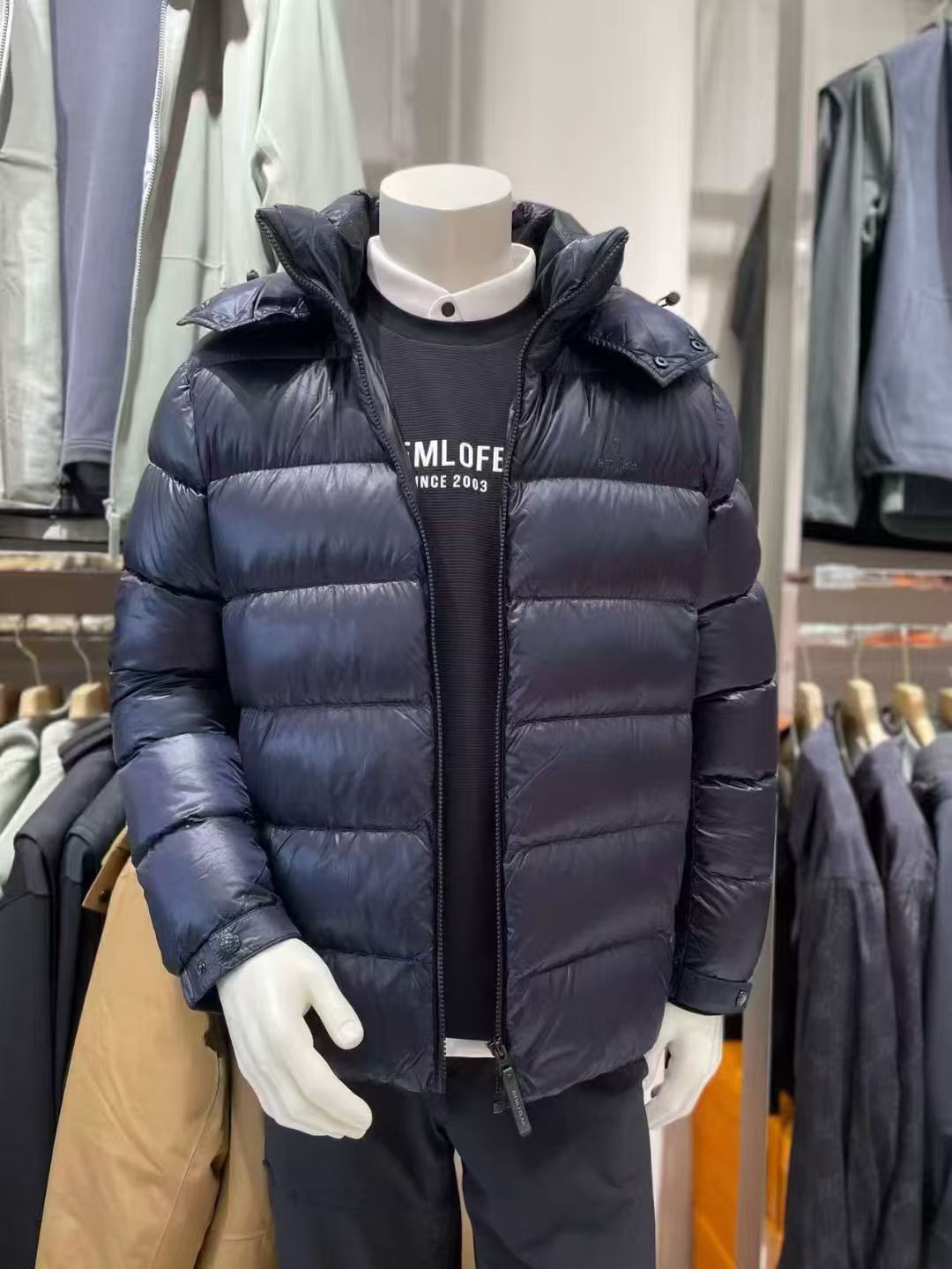 比音勒芬专柜正品25秋冬反季男士休闲泡芙羽绒服时尚百搭保暖外套