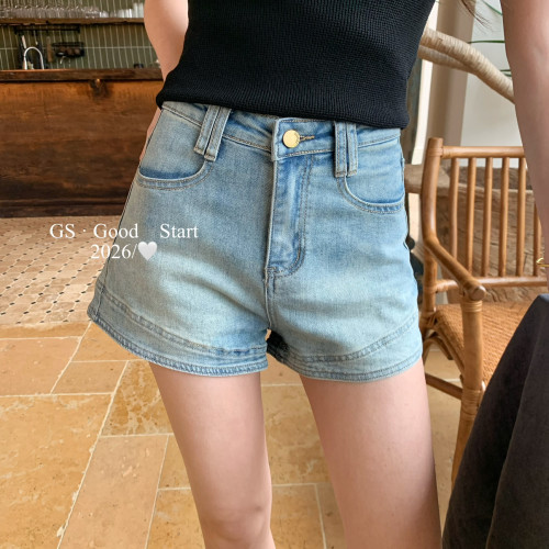 GS.GOOD START-～进店必带春夏时髦复古洗水百搭辣妹牛仔短裤S302