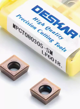 戴斯卡DESKAR数控三面刃铣刀片MPGT080305-SM LF6018钢件通用