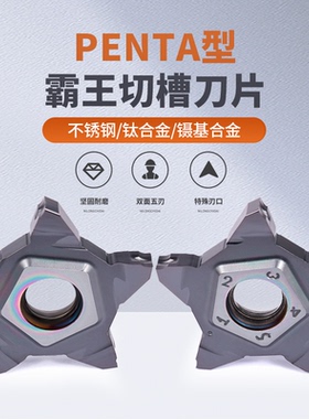 数控PENTA24N平口系列五角星霸王刀片切槽切断PCHR/L霸王切槽刀杆
