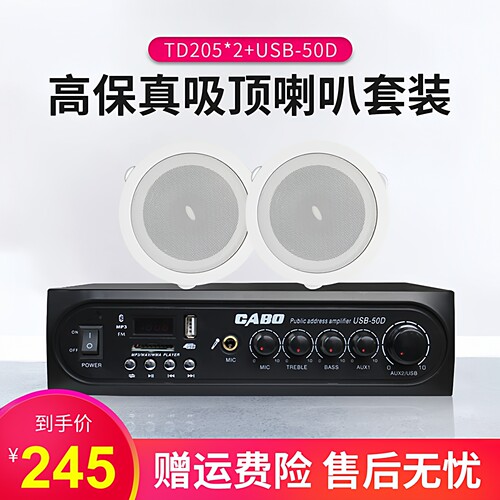 惠威td205定压门店天花吸顶喇叭