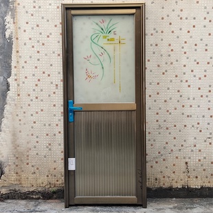 卫生间门包邮铝合金门厕所门卫生间门铝合金单门铝合金门窗浴室门