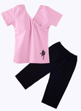 儿童练功服夏季短袖拉丁舞