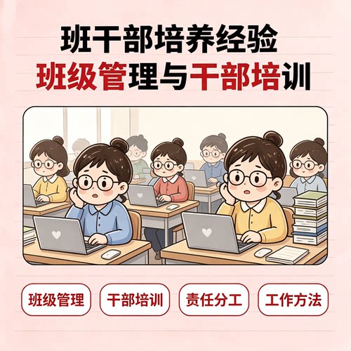 班主任班干部培养经验教程班级管理干部培训教学学习资料