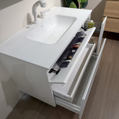 Tomi高端卫浴日式白色浴室柜日本卫浴柜卫生间洗漱台洗脸盆组合