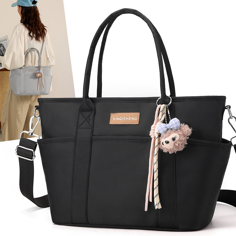 妈咪外出单肩大容量斜挎包多功能手提母婴妈咪包带娃出行通勤两用