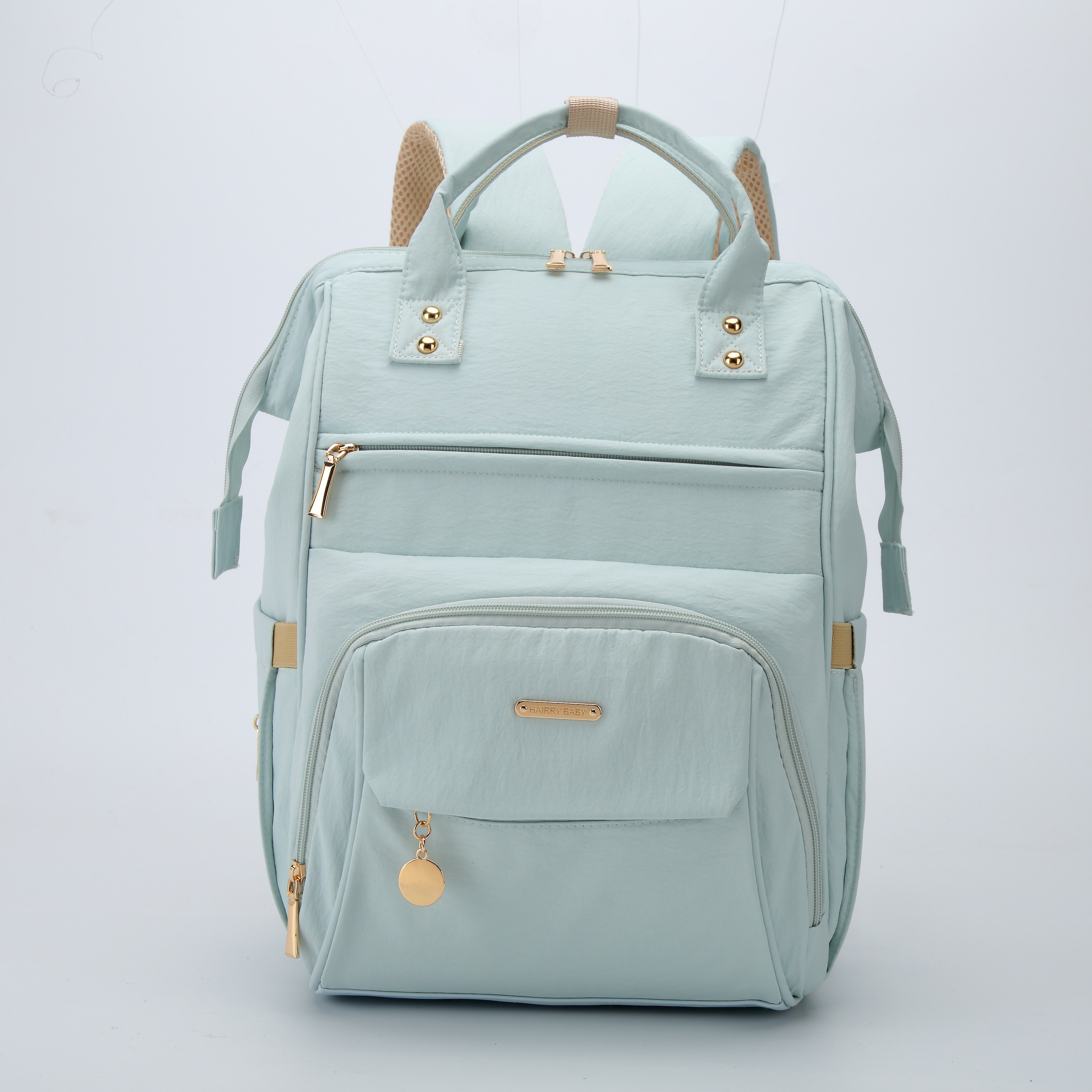 新款防泼水轻便妈咪背包大容量妈妈外出旅行双肩包妈妈包母婴外出