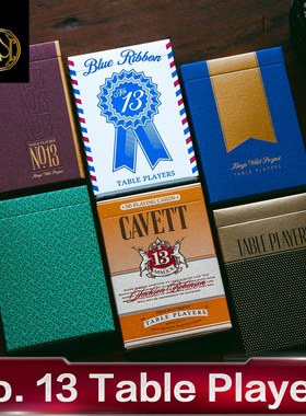 汇奇进口收藏花切扑克牌 No.13 Table Players 13号创意卡牌KWP