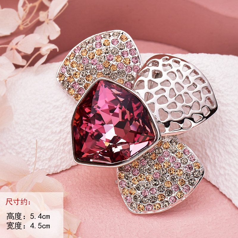 直播专享 状元郎三叶花胸针X