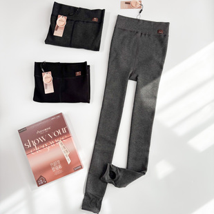 美尔丝秋冬保暖中厚绒打底裤高腰提臀压力显瘦外穿踩脚裤袜M7528