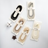 茜腊小梅花平边隐形袜女士夏季 浅口硅胶防掉跟棉底船袜蕾丝SL069