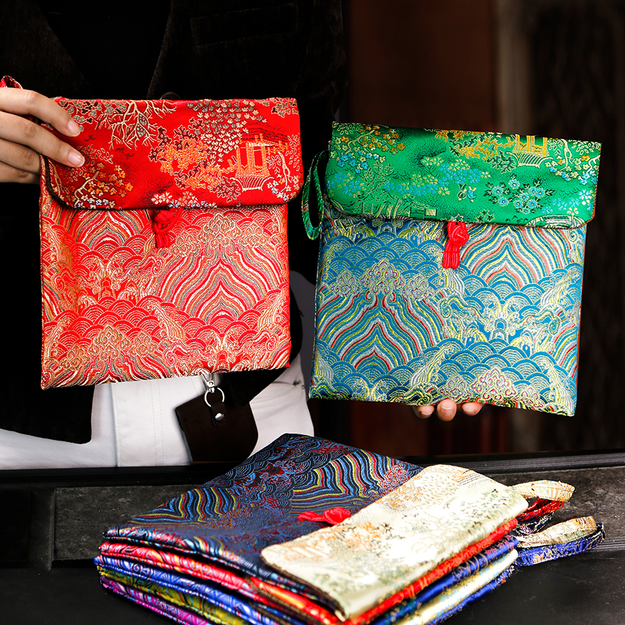 普洱茶白茶礼品袋茶饼袋