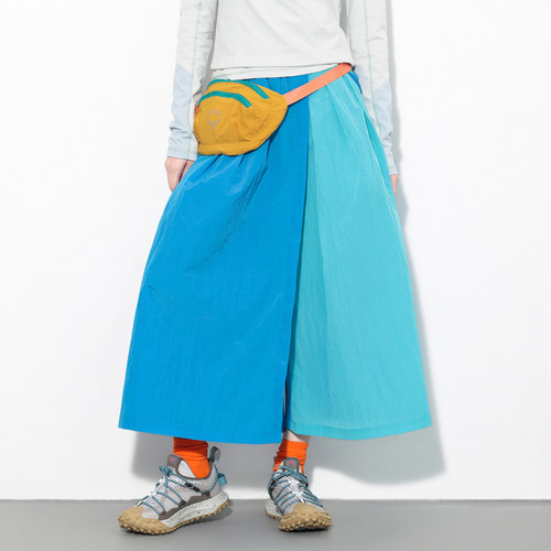 山系拼色防泼水速干工装裙裤女