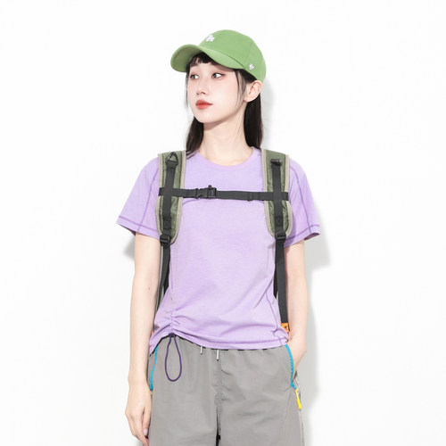 户外速干透气修身短袖T恤女