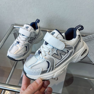 N字儿童鞋24年秋新款男童运动鞋女童加绒二棉老爹鞋儿童保暖鞋子