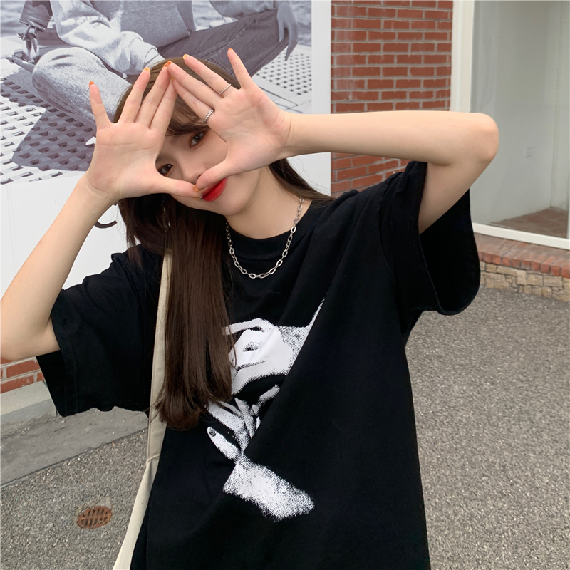 2021 new Korean lazy BF loose T-shirt