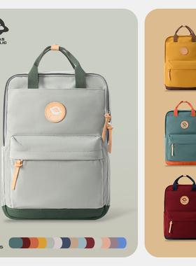 canvasrepublic帆布共和国双肩包女户外旅行包电脑包背包学生书包