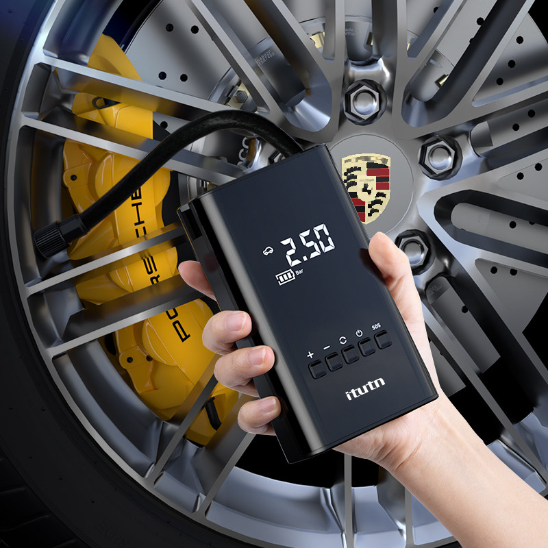 itutn车载充气泵汽车轮胎电动打气泵便携高压无线小型锂电打气筒
