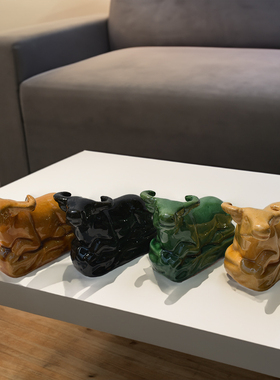 陶瓷牛摆件十二生肖牛工艺品