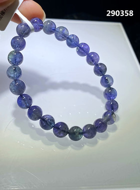 天然丹泉石手链双色西瓜坦桑手串