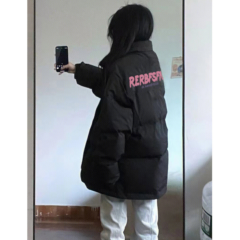 2025新款黑色白鸭绒加厚羽绒服女冬季小个子oversize显瘦爆款外套