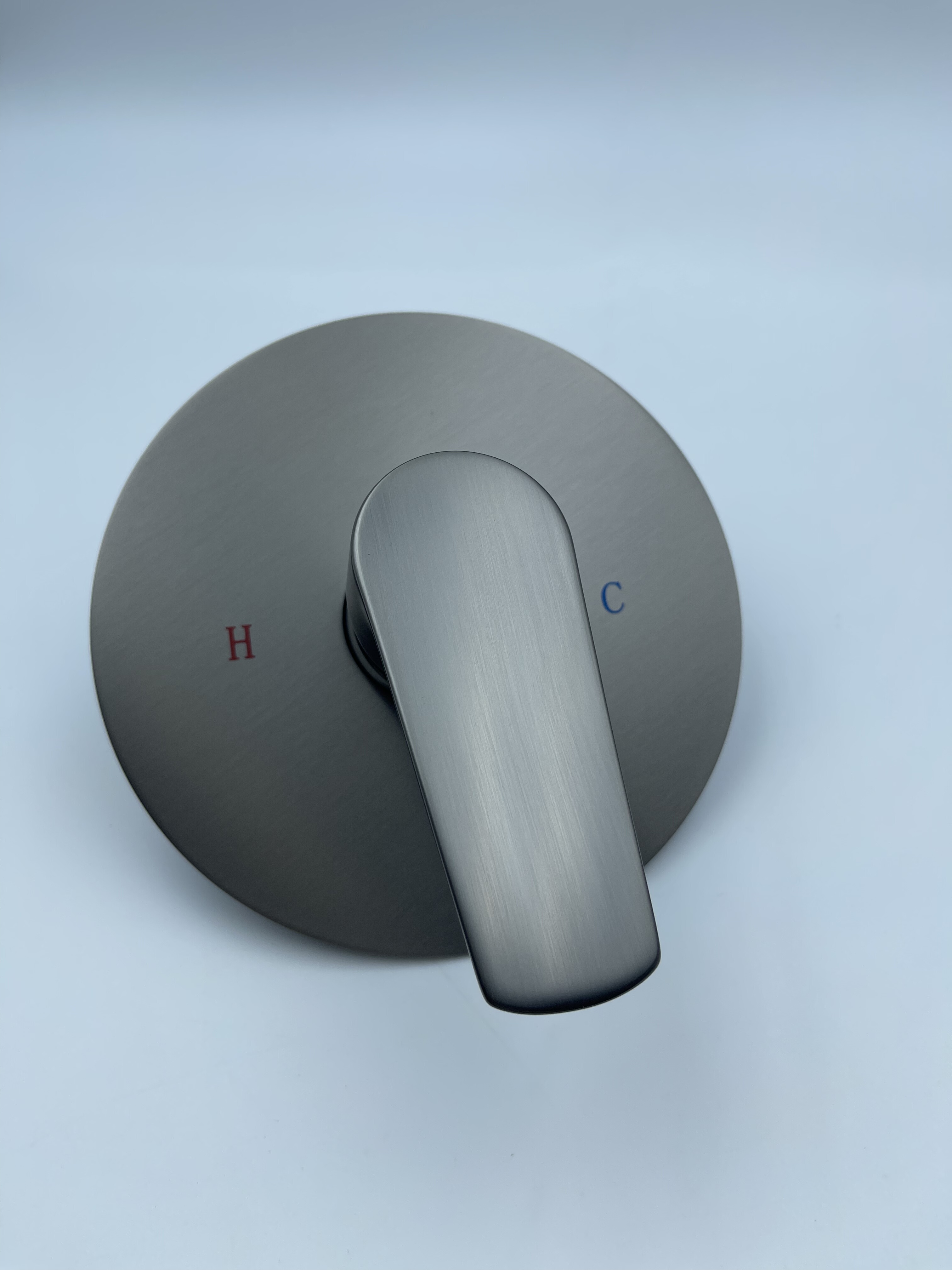 全铜枪灰色暗装入墙式混水阀单功能淋浴浴室嵌入式花洒开关阀门