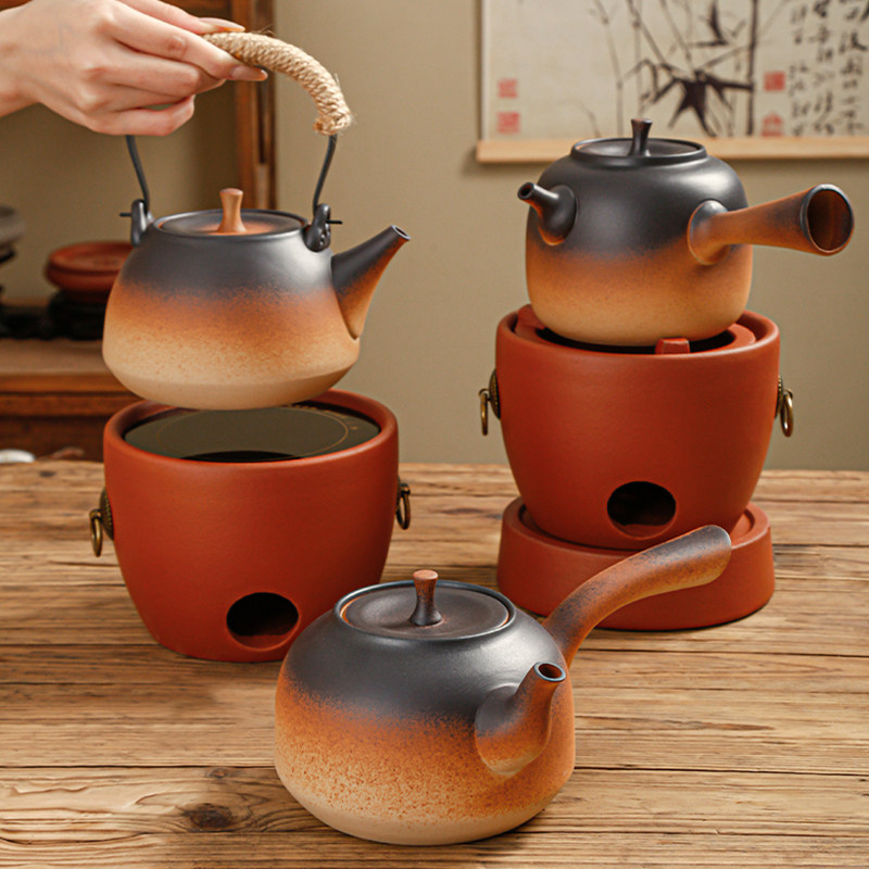 手工红泥风炉围炉煮茶壶户外碳炉泡茶家用陶瓷壶冬天烧木炭炉套装,餐饮具,煮茶炉,淘宝优惠券,粉丝福利购,淘宝优惠卷
