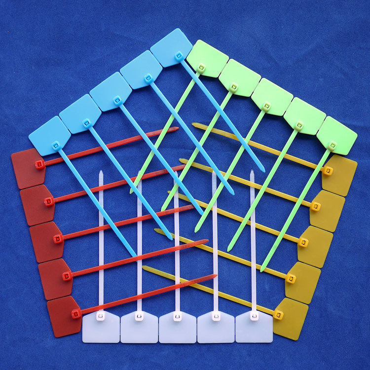 标示扎带 长120mm 自锁式标牌扎带 网络布线 束线带 标签尼龙扎带