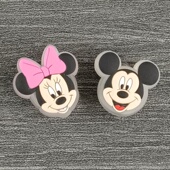 洞洞鞋 花亮灯闪亮带灯LED扣子米奇米妮 饰配件鞋 扣crocs卡洛驰鞋 装