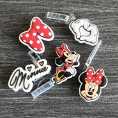 智必星配件洞洞鞋 扣 鞋 花 扮五件套 新品 卡通米妮装 Crocs卡骆驰鞋