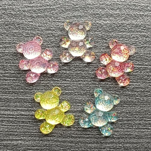 diy鞋扣闪亮炫彩小熊crocs装饰扣