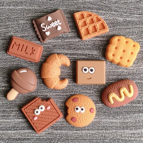 洞洞鞋配饰可爱饼干食物鞋扣