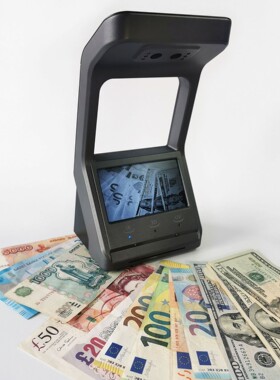 多国货币小型带锂电池红外影像紫光票据鉴别仪 IR MONEY DETECTOR
