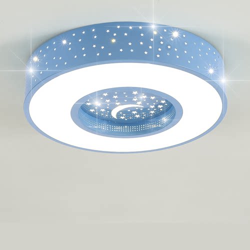 圆形星月卡通灯具儿童房顶灯LED