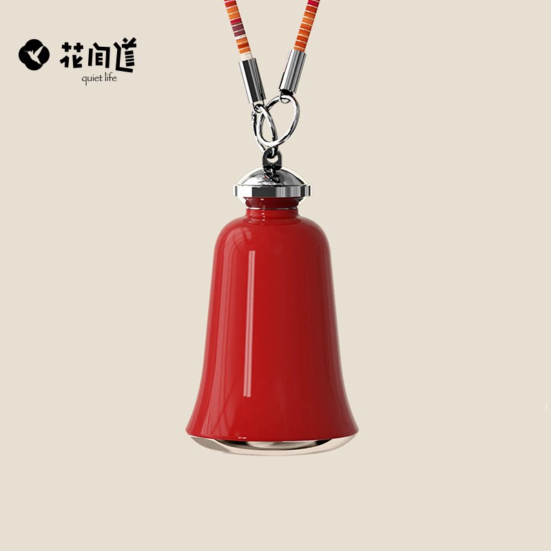 花间道迷你保温杯成人吸管杯小巧便携铃铛杯子2025高颜值圣诞礼物