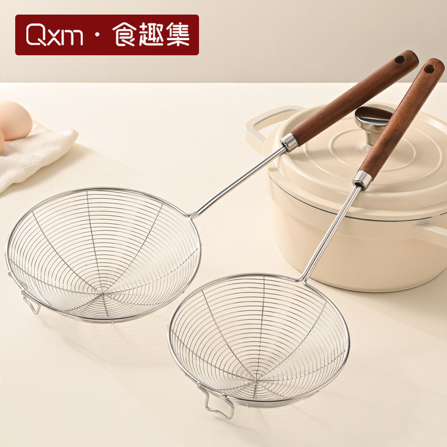 火锅专用漏勺316不锈钢厨房家用油炸过滤漏网勺饺子捞面勺大笊篱,厨房/烹饪用具,漏勺/滤网勺,淘宝优惠券,粉丝福利购,淘宝优惠卷