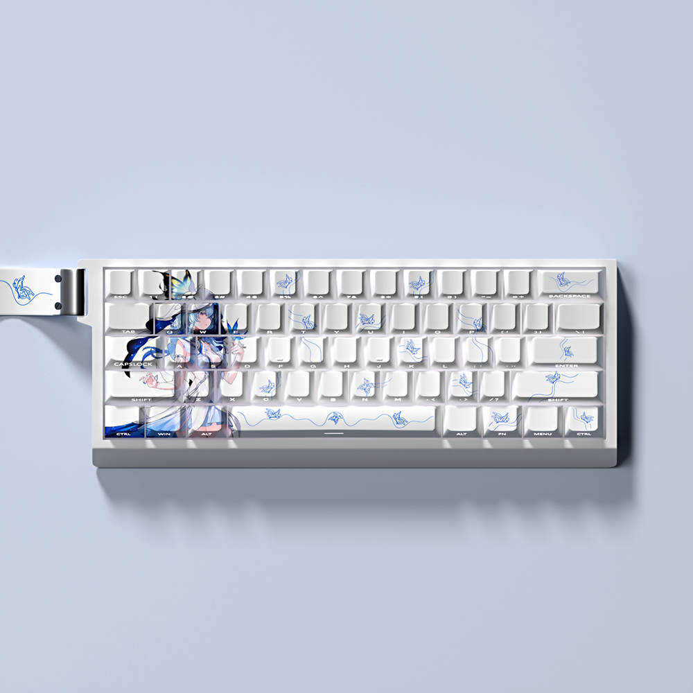 守岸人-鸣潮二次元主题键帽原厂侧刻透光PBT热升华适配60/64/68