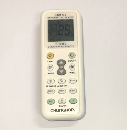 众合英文版万能空调遥控器K-1028E海外版可一键设置 纸盒装 LED灯